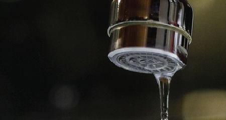 water dripping from faucet