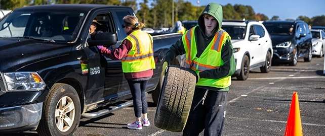 Recycle items during America Recycles Day